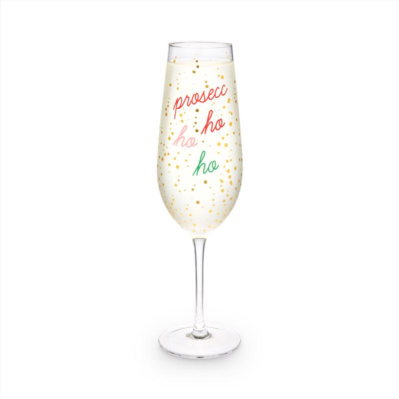 Blush Multicolored Glass Champagne Flutes