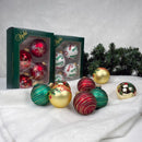 Christmas by Krebs Gold/Green/Red/White Ball Ornaments