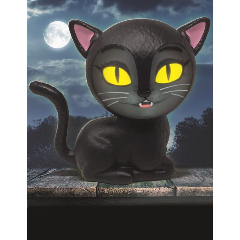 Mindscope Eek the Cat 8 in. Talking Animated Halloween Decor