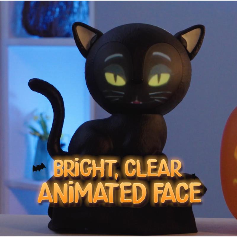 Mindscope Eek the Cat 8 in. Talking Animated Halloween Decor