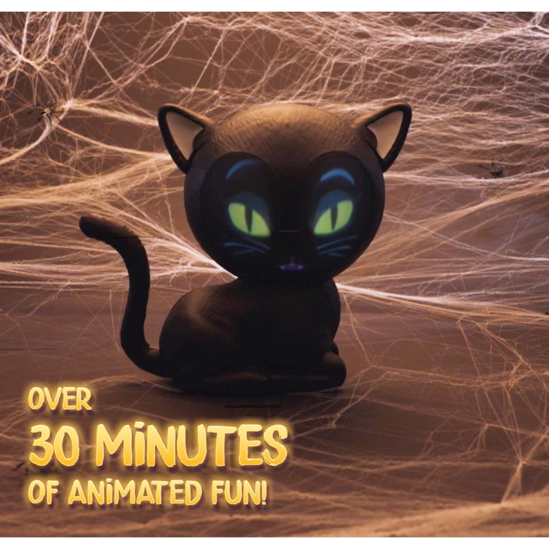 Mindscope Eek the Cat 8 in. Talking Animated Halloween Decor