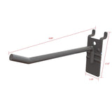 3 in. H X 1 in. W X 7 in. D Black Metal Grinding Wheel Hook Pegboard Display