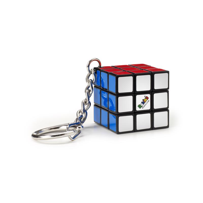 Spin Master Rubik's Cube Puzzle Keychain Multicolored 1 pc