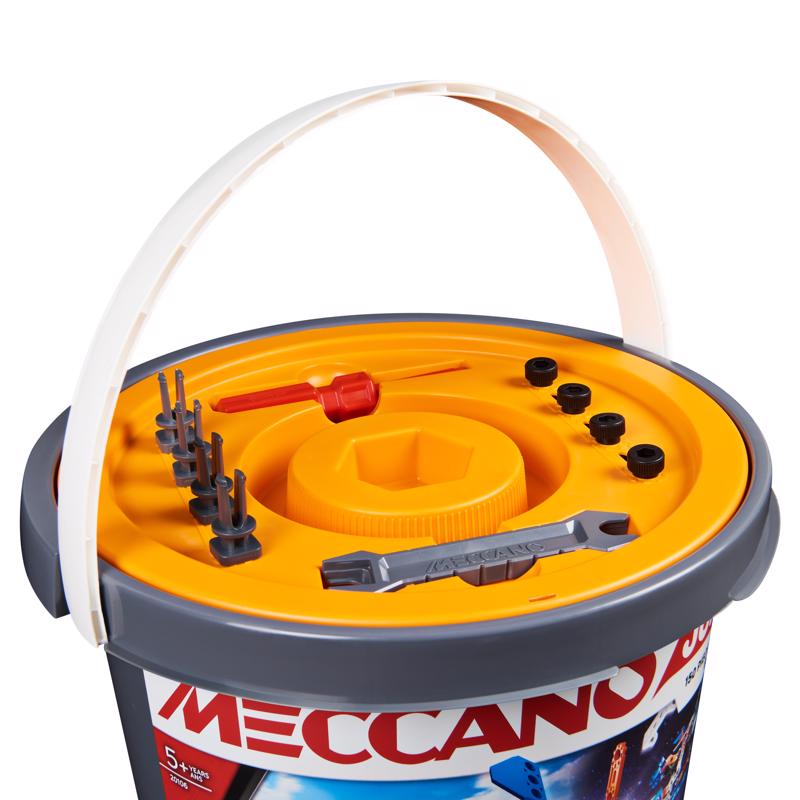 Meccano Junior Open Ended Bucket Plastic Multicolored 150 pc