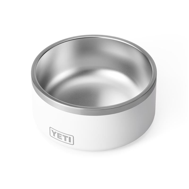YETI Boomer White Stainless Steel 8 cups Pet Bowl For Dogs