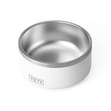 YETI Boomer White Stainless Steel 8 cups Pet Bowl For Dogs