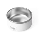 YETI Boomer White Stainless Steel 8 cups Pet Bowl For Dogs