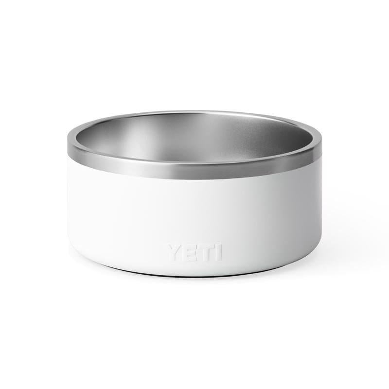YETI Boomer White Stainless Steel 8 cups Pet Bowl For Dogs