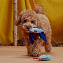 Bark Blue/Red Plush Mike & Mike The Trout Twins Dog Toy 2 pk