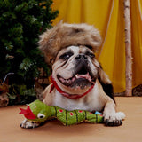 Bark Multicolored Plush Snake Dog Toy 1 pk