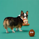 Bark Multicolored Plush Tail Mix Dog Toy 1 pk