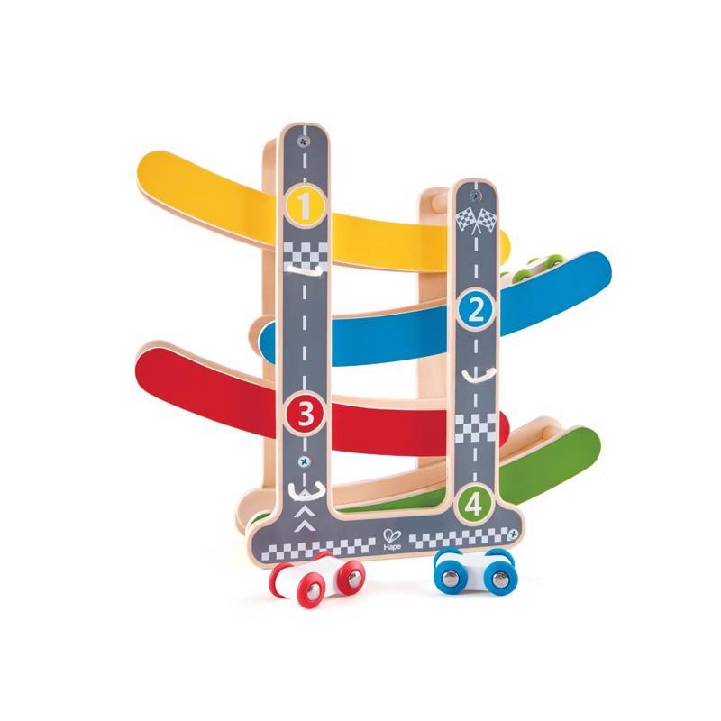 Hape Fast Flip Racetrack Wood Multicolored 4 pc