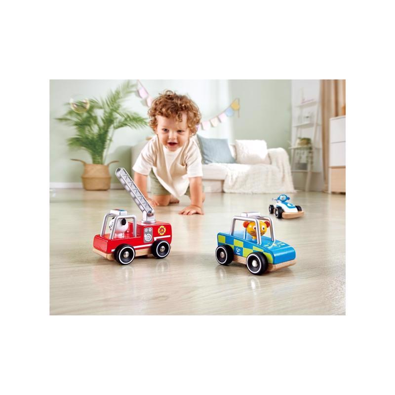 Hape Wild Riders Vehicle Set Wood Multicolored 12 pc