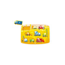 Hape Construction Peg Puzzle Wood Multicolored 10 pc