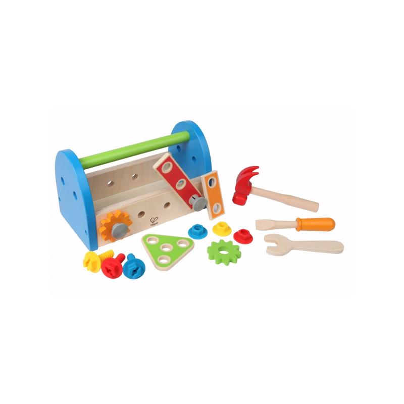 Hape Fix-It Box Plastic/Wood Multicolored 17 pc