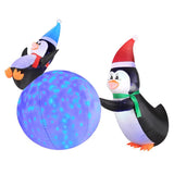 Christmas 6 Foot Inflatable Penguins with Swirling Lights(28840)