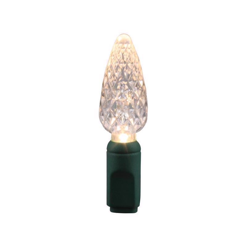 Celebrations Platinum LED C6 Warm White 50 ct String Christmas Lights 25 ft.