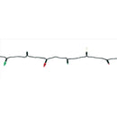 Celebrations Platinum LED C6 Red/Green/Pure White 50 ct String Christmas Lights 25 ft.
