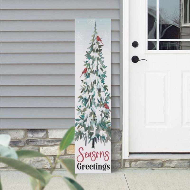 P Graham Dunn Multicolored Joy/Seasons Greetings Porch Sign 36 in.