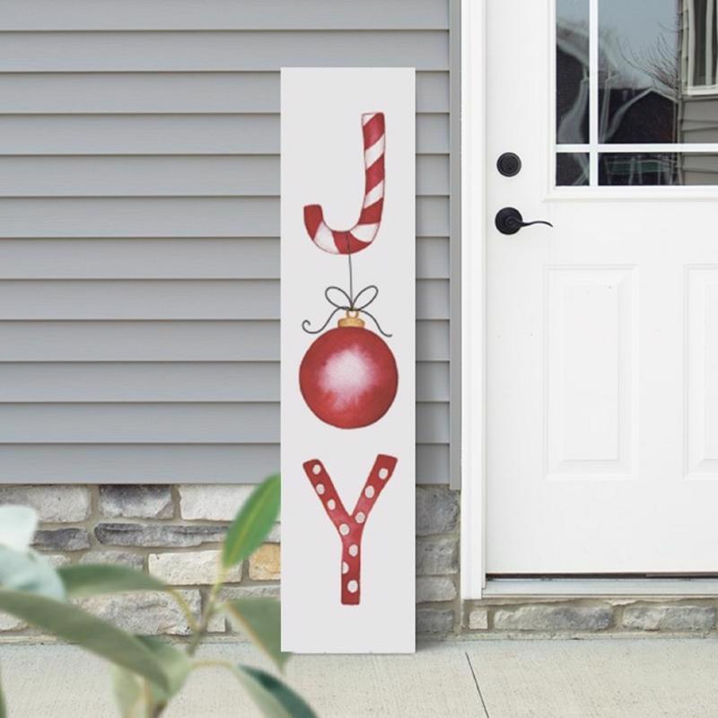 P Graham Dunn Multicolored Joy/Seasons Greetings Porch Sign 36 in.