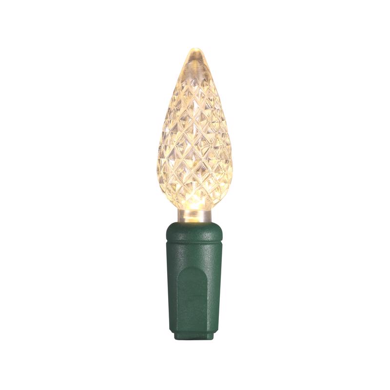 Celebrations Platinum LED C6 Multicolored/Warm White 50 ct String Christmas Lights 25 ft.