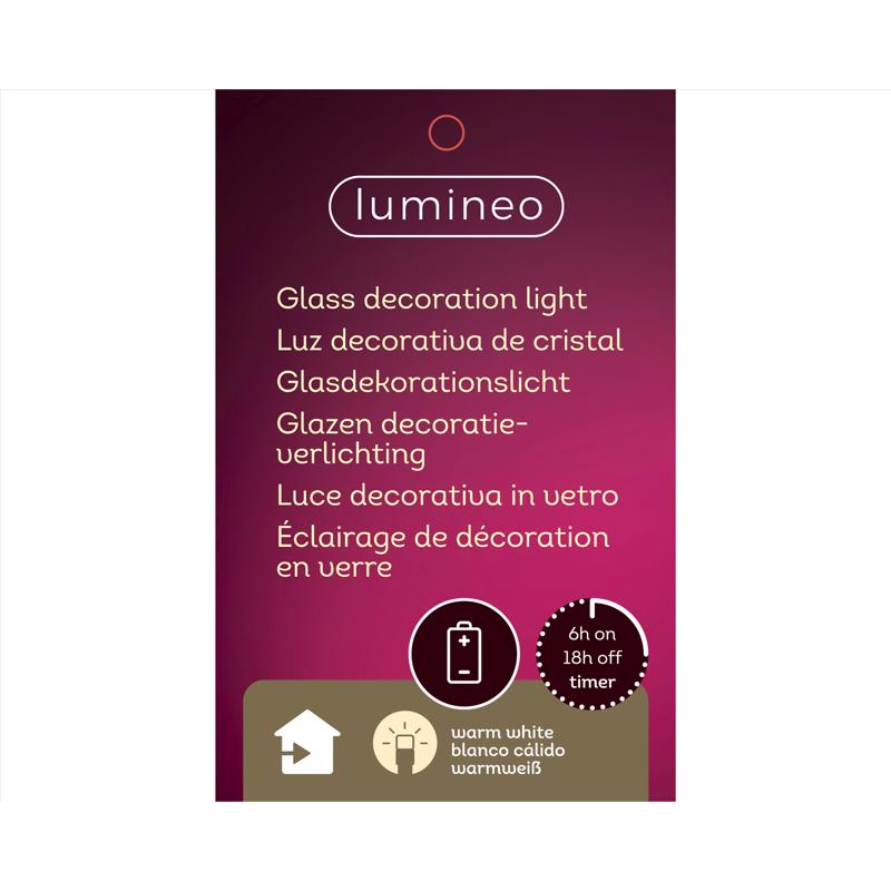 Lumineo Green Lighting Christmas Tree 13 in.