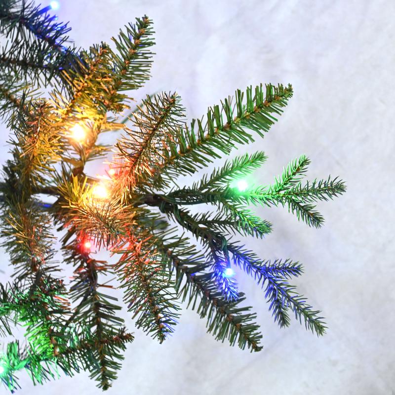 Celebrations 7 ft. Slim LED 350 ct 1-2-Tree Majestic Fraser Fir Color Changing Christmas Tree