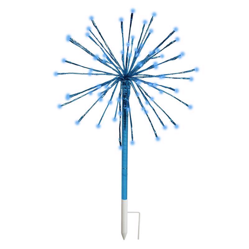 Celebrations LED Blue 3-in-1 Radiant Blast 16 in. Pathway Decor