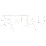 Celebrations Platinum LED T5 Blue/Pure White 100 ct Icicle Christmas Lights 9.5 ft.