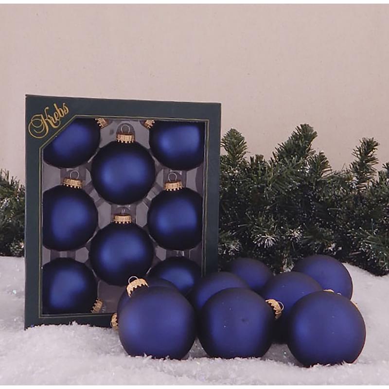 Christmas By Krebs Midnight Haze Ball Ornaments 2-5/8 in.