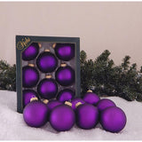 Christmas By Krebs Purple Magic Velvet Ball Ornament 2-5/8 in.