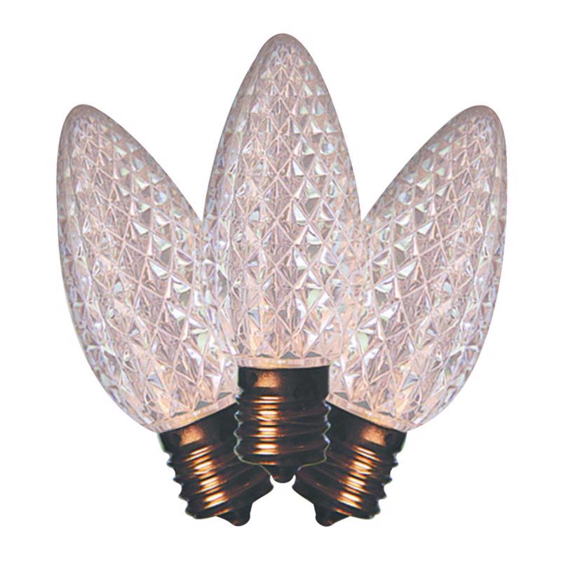 LED C9 PURE WHITE 25CT