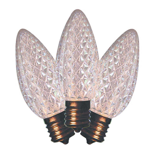 LED C9 PURE WHITE 25CT