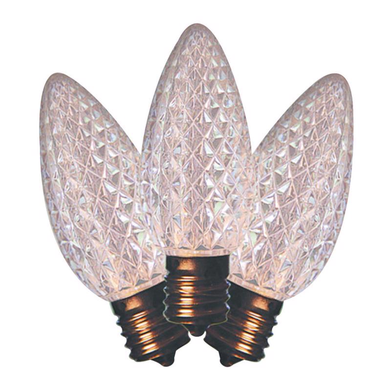 LED C9 PUR WHT TWKL 25CT