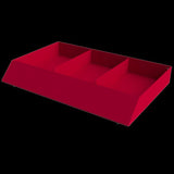 3 in. H X 15.5 in. W X 24 in. D Red Metal Craftsman Display