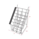 21.9 in. H X 16 in. W X 16 in. D Black Metal Saw Blade Display Display