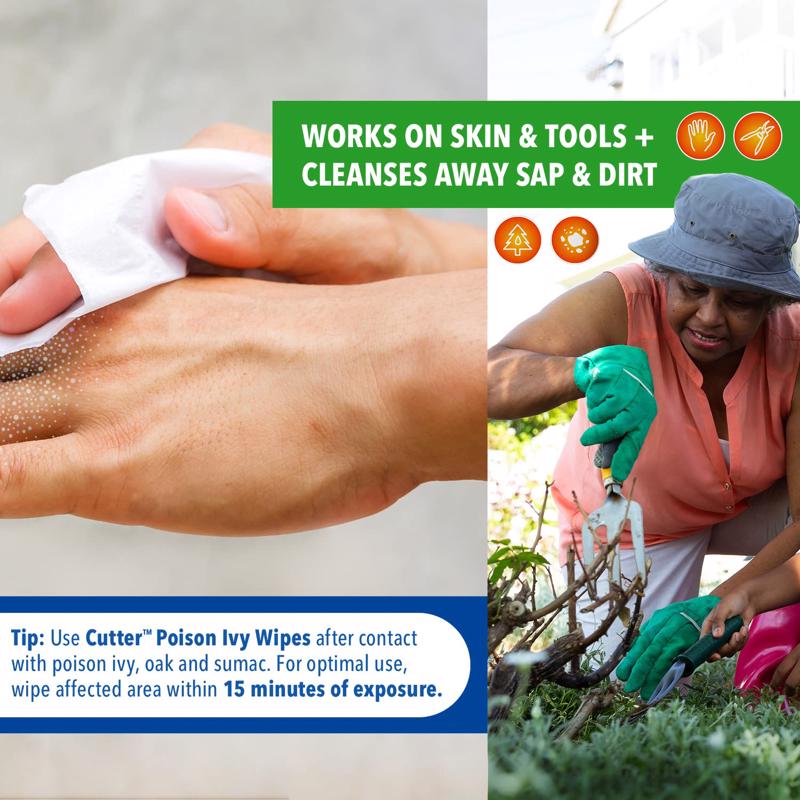 Cutter Poison Ivy Wipes 12 pk