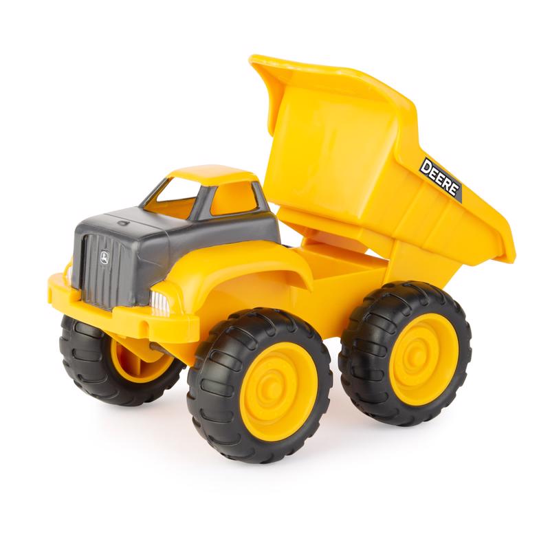 TOMY John Deere Dump Truck and Tractor Toy Plastic Yellow 2 pc