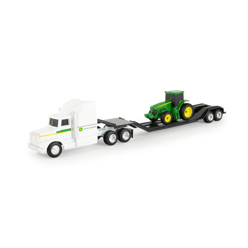 TOMY John Deere 1:64 Semi with Trailer and Tractor Toy Plastic Assorted 3 pc