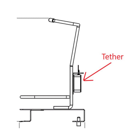 10 in. H X 5 in. W X 6 in. D Black Metal Oscillating Tool Display