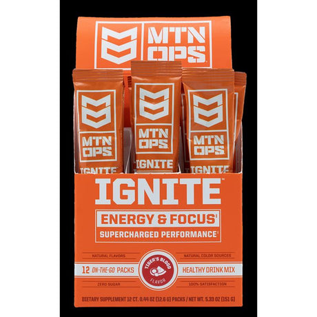 MTN OPS Ignite Blue Raspberry Lemonade Energy Drink Mix