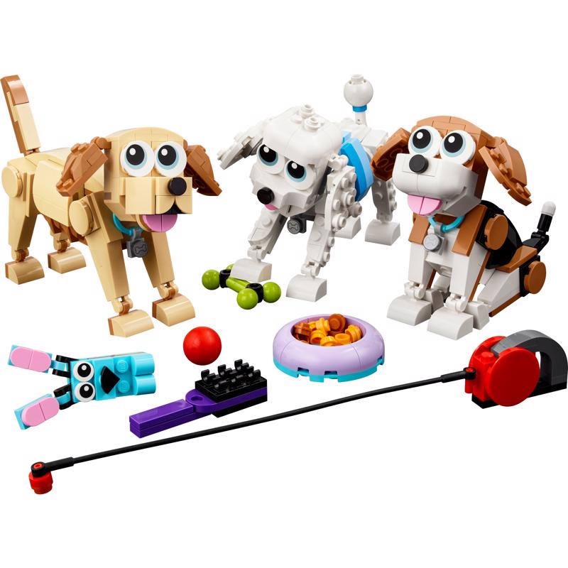 LEGO Creator Adorable Dogs Plastic Multicolored 475 pc