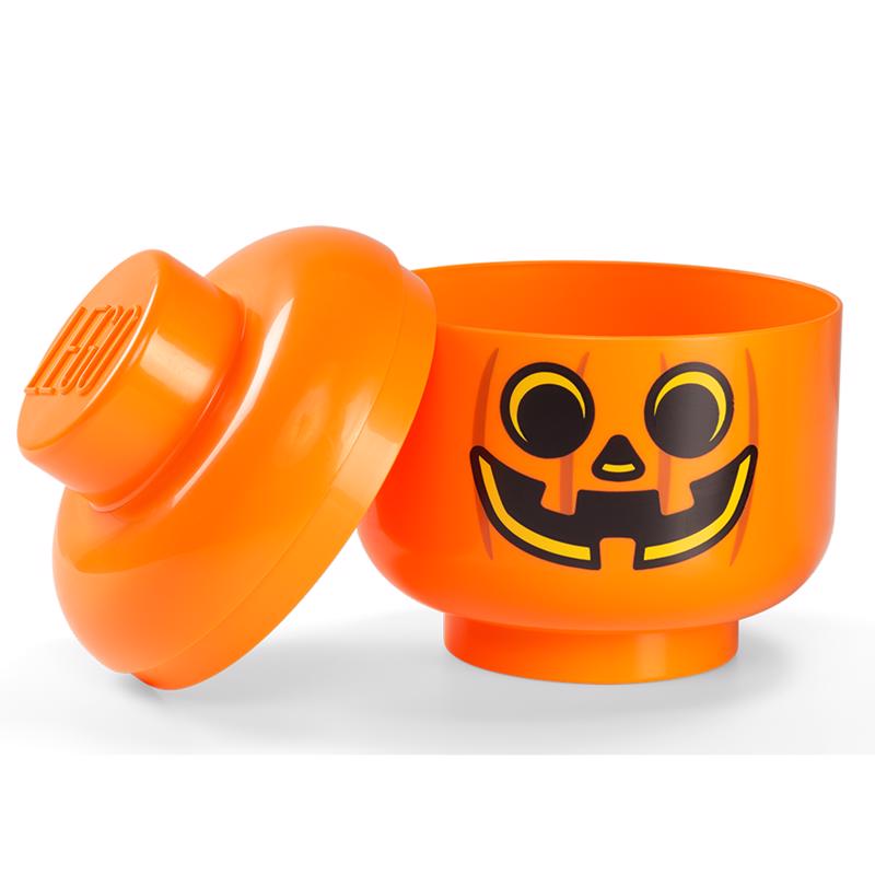 LEGO Pumpkin Storage Head Plastic Orange 1 pc