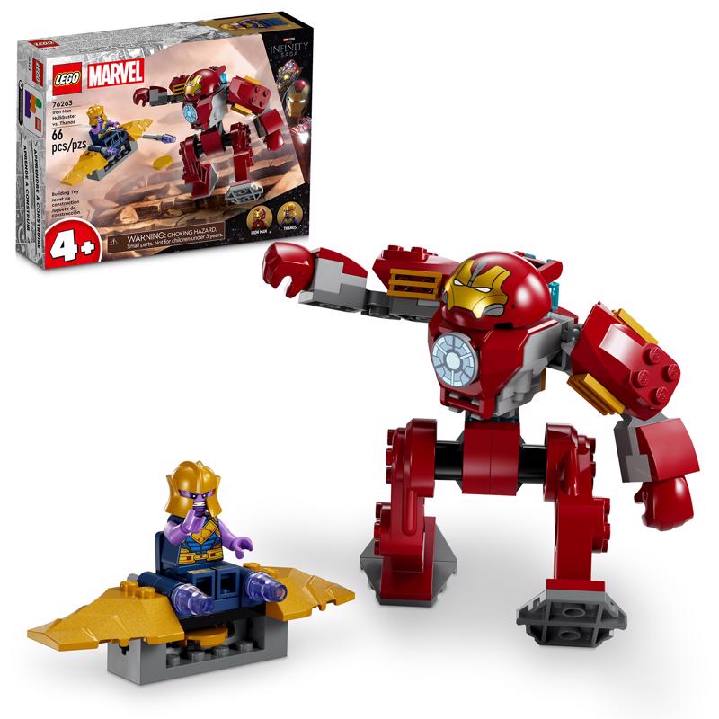 LEGO Marvel Iron Man Hulkbuster vs Thanos Building Kit ABS/Polycarbonate Multicolored 66 pc