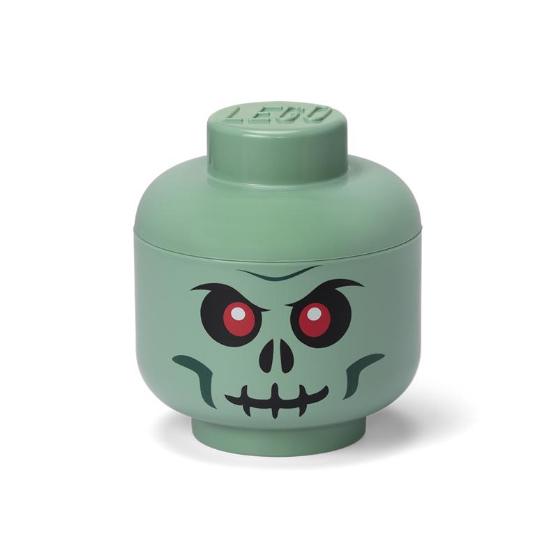 LEGO Skeleton Storage Head ABS/Polypropylene Green