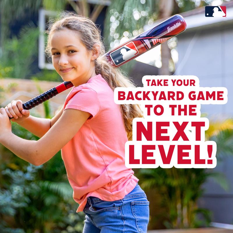 MLB Red Plastic Ball and Bat Set 1 pk