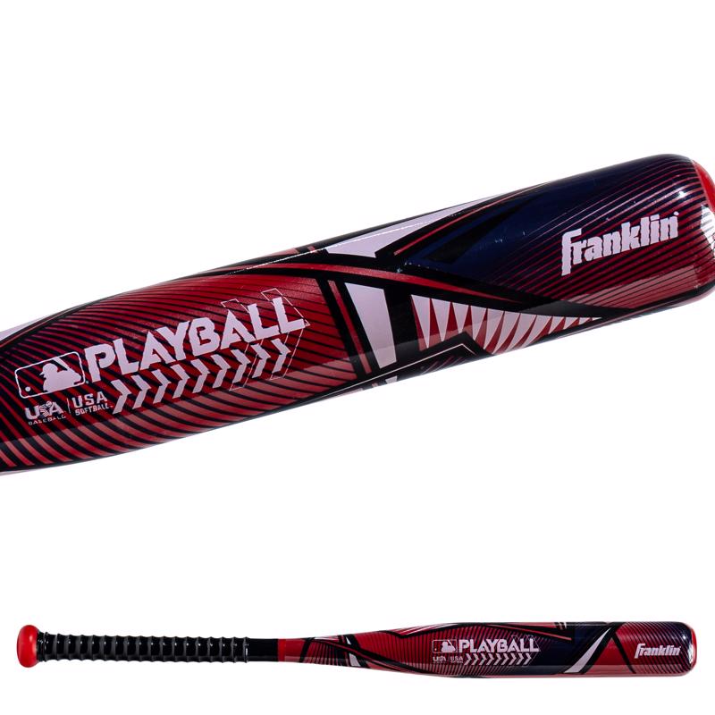 MLB Red Plastic Ball and Bat Set 1 pk