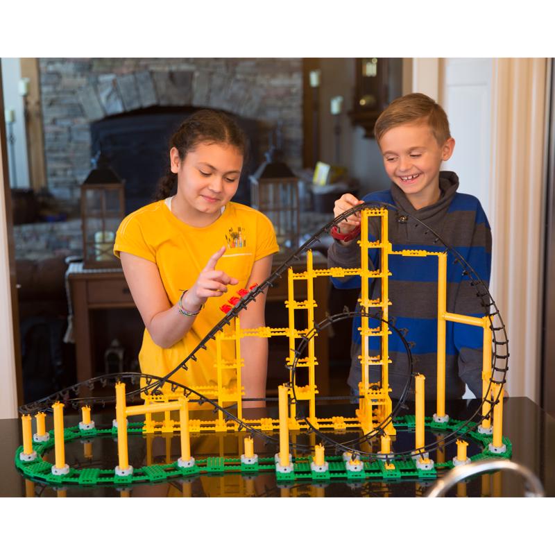 Coaster Dynamix CDX Blocks Sidewinder Roller Coaster Metal/Plastic Multicolored 825 pc