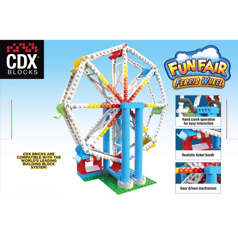 Coaster Dynamix Brick Amusement Park Ride Kit Multicolored 227 pc