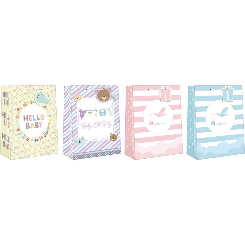 GIFT BAG BABY 2 ASST LRG